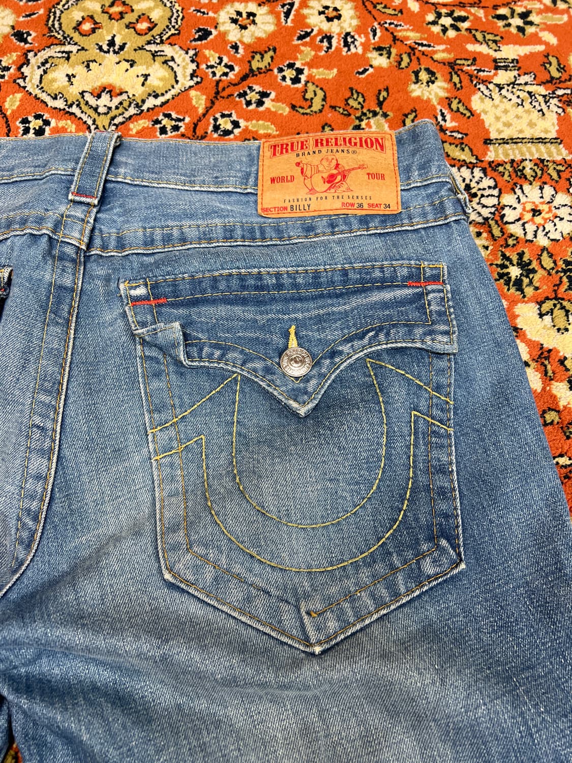 [36] 트루릴리전 빌리 부츠컷 디스트로이드 데님팬츠 상품이미지6