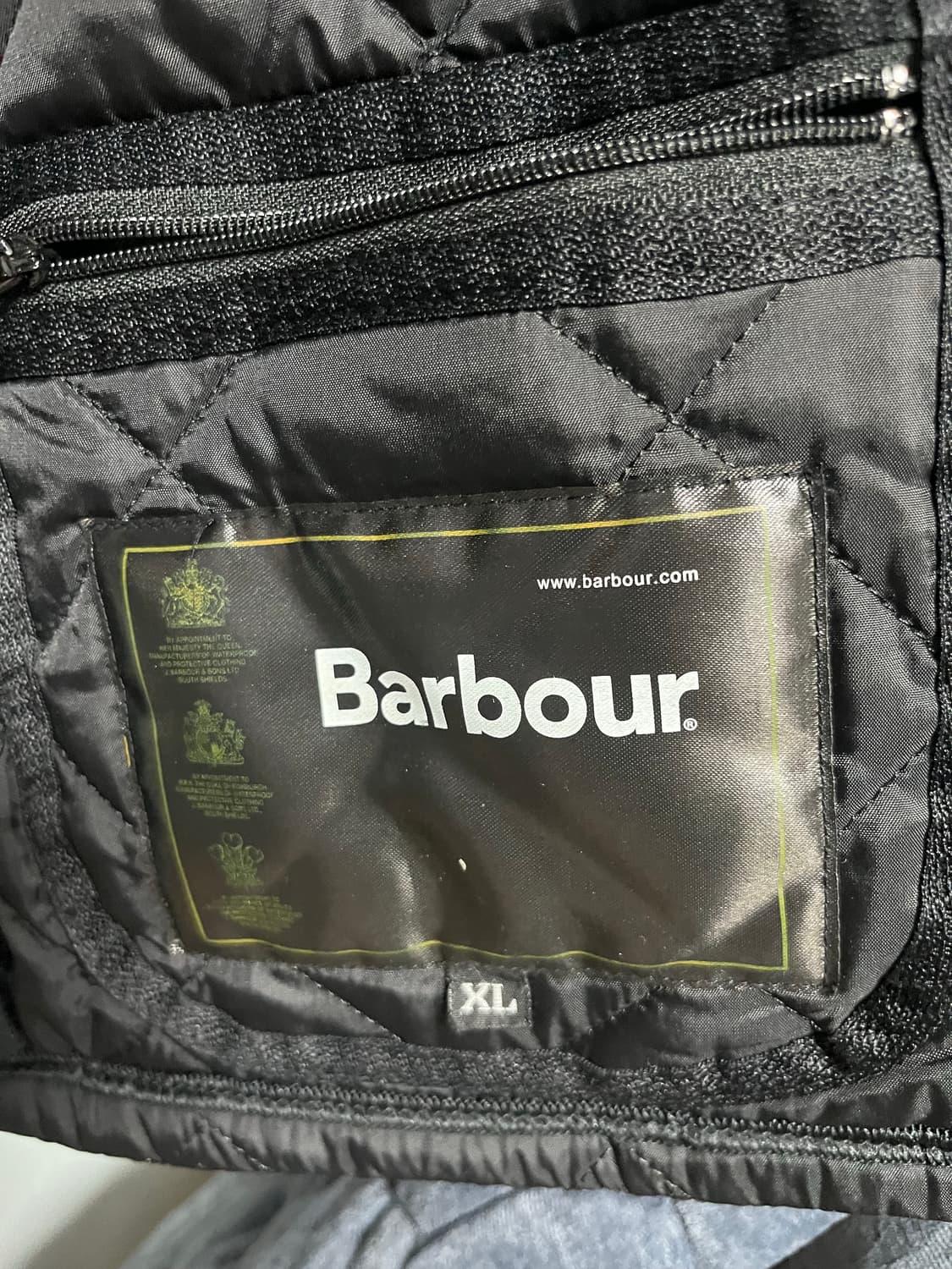 바버  남성블랙 퀼팅 자켓 상품이미지3