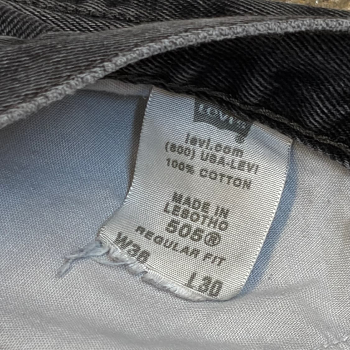 00s 미국 빈티지 리바이스 505 블랙진 청바지 상품이미지9