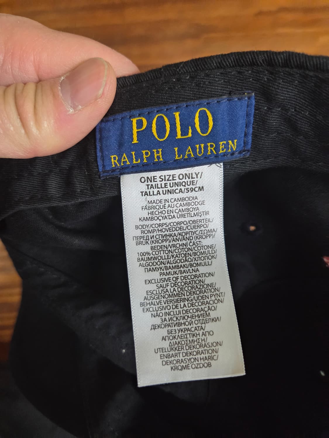 폴로랄프로렌 볼캡 모자 블랙 59cm 상품이미지4