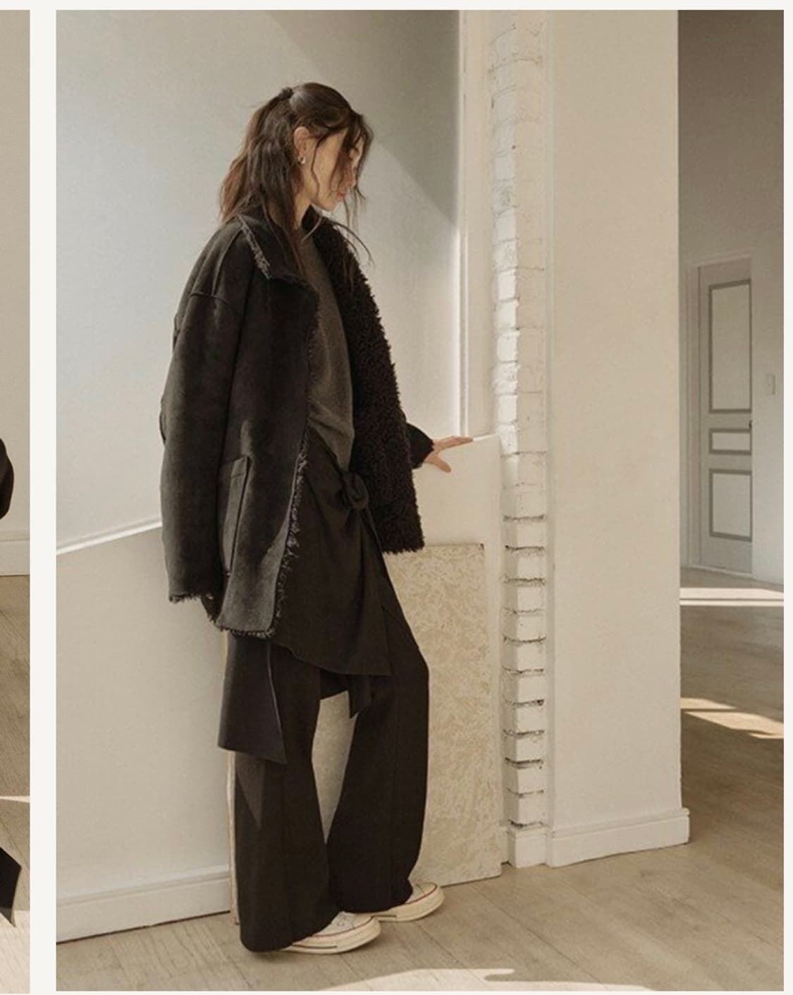 eql by essential 리버시블 시어링 퍼 자켓 상품이미지1