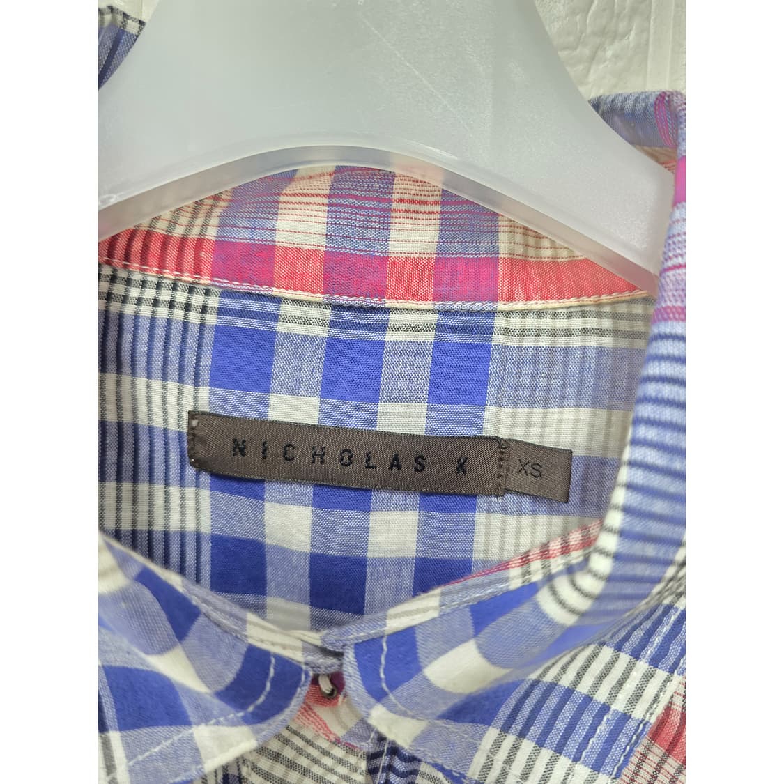 택포) 니콜라스케이 Nicholas K 체크 셔츠 S 상품이미지2