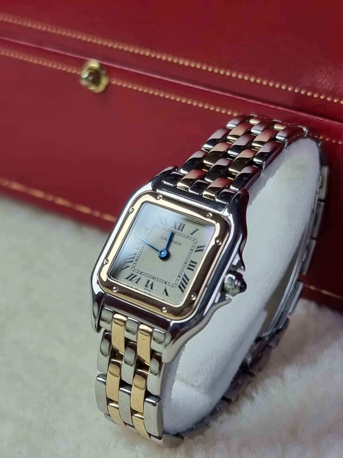 까르띠에 팬더 18K 두줄 콤비 SM 쿼츠 여성시계 상품이미지3