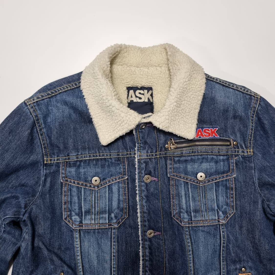 ASK 잉글랜드 데님 쉐르파 자켓  상품이미지6