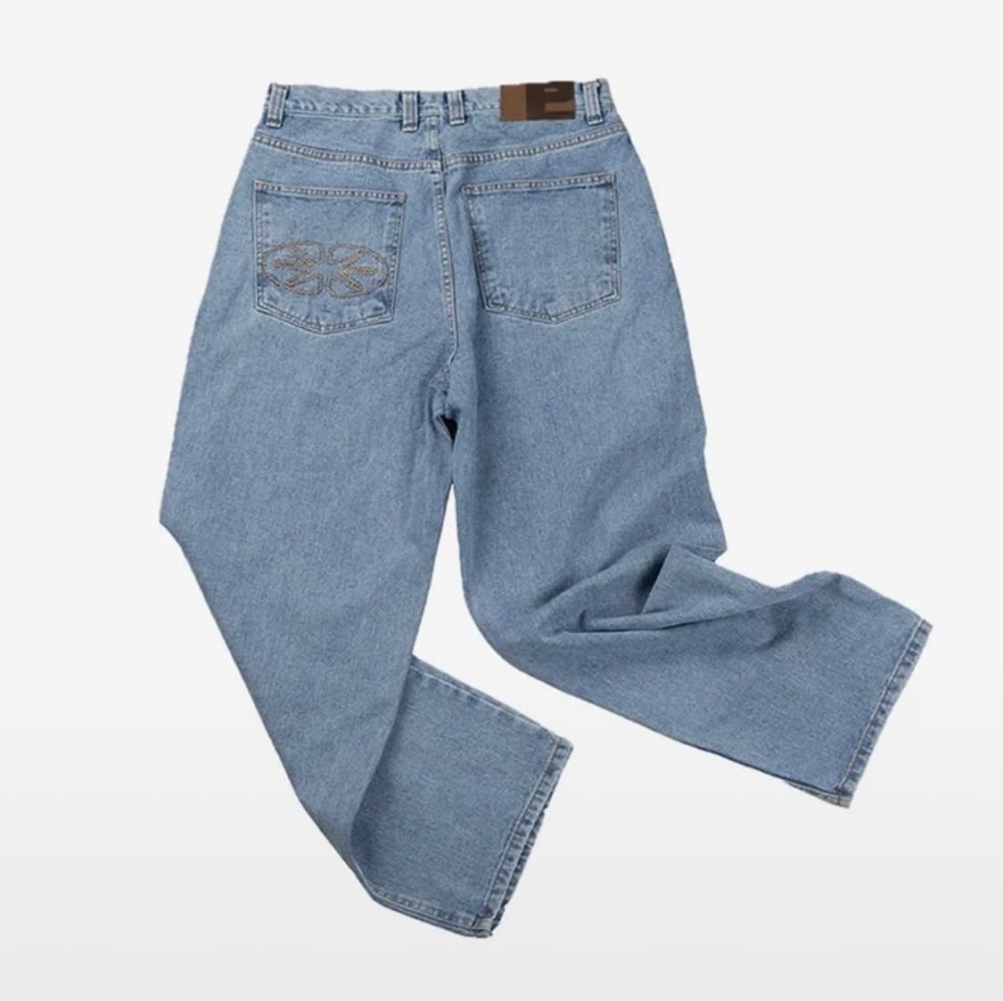 ertr 이알티알 에센셜 릴렉스드 데님팬츠 라이트블루 상품이미지1