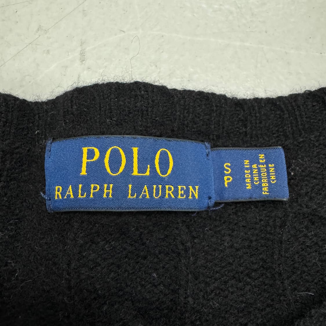 폴로 신형 포니 꽈배기 니트 블랙 상품이미지4