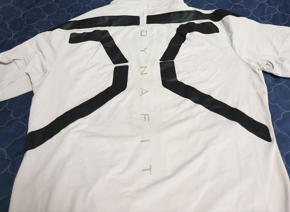 다이나핏 기능성 져지 짚업자켓 화이트 (XL) 상품이미지4