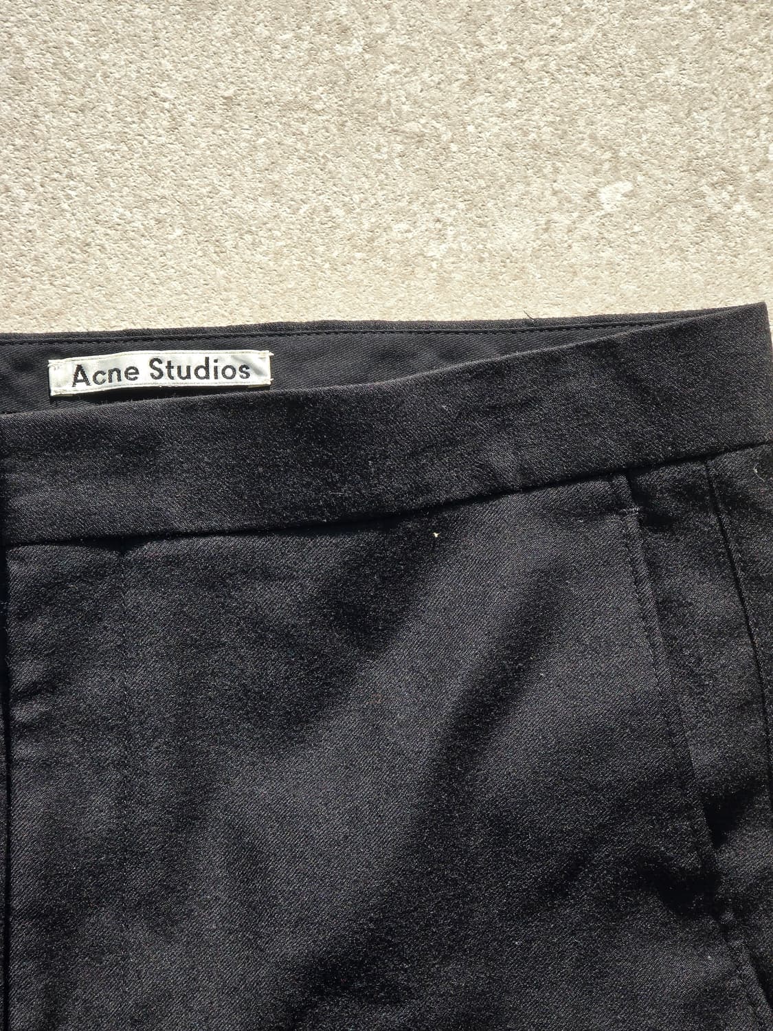 Acne Studio 울 슬랙스 블랙 상품이미지2