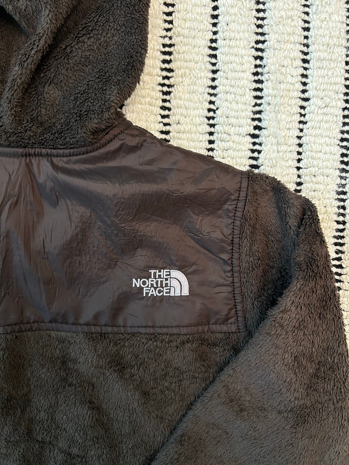 노스페이스 후드 플리스 브라운컬러 상품이미지3
