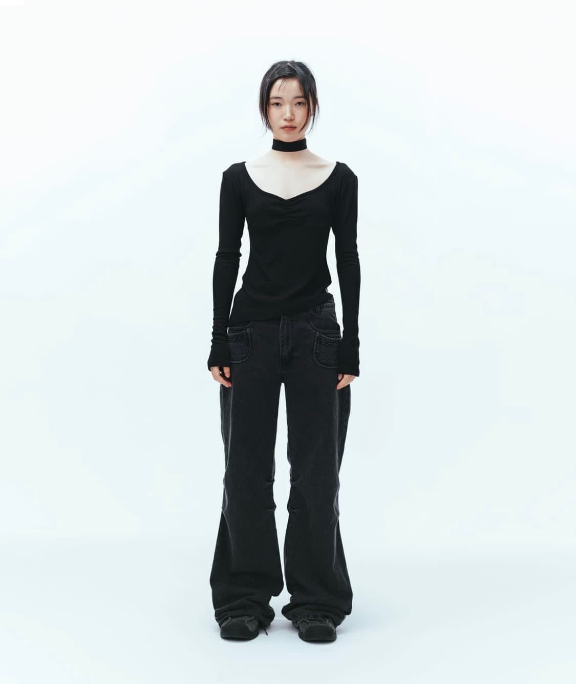 코이세이오 언발란스 셔링 탑 상품이미지2