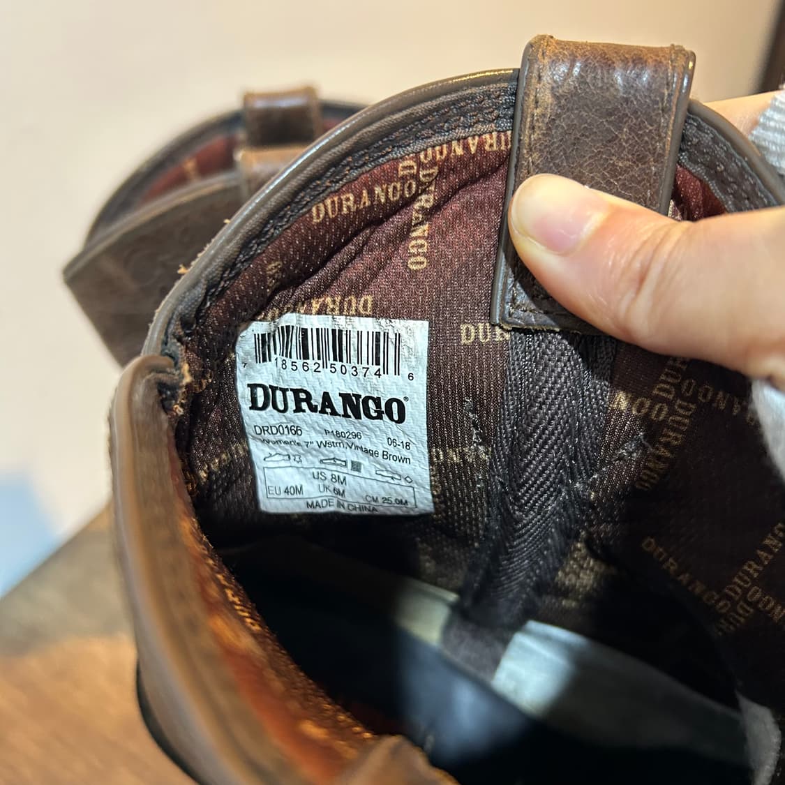 Durango 브라운 웨스턴 부츠 상품이미지5