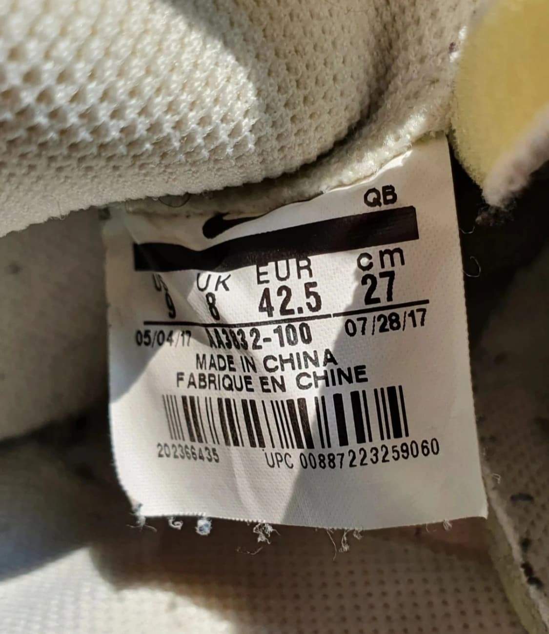 나이키 오프화이트 블레이저 미드 정품 270mm (황금 사이즈) 상품이미지9