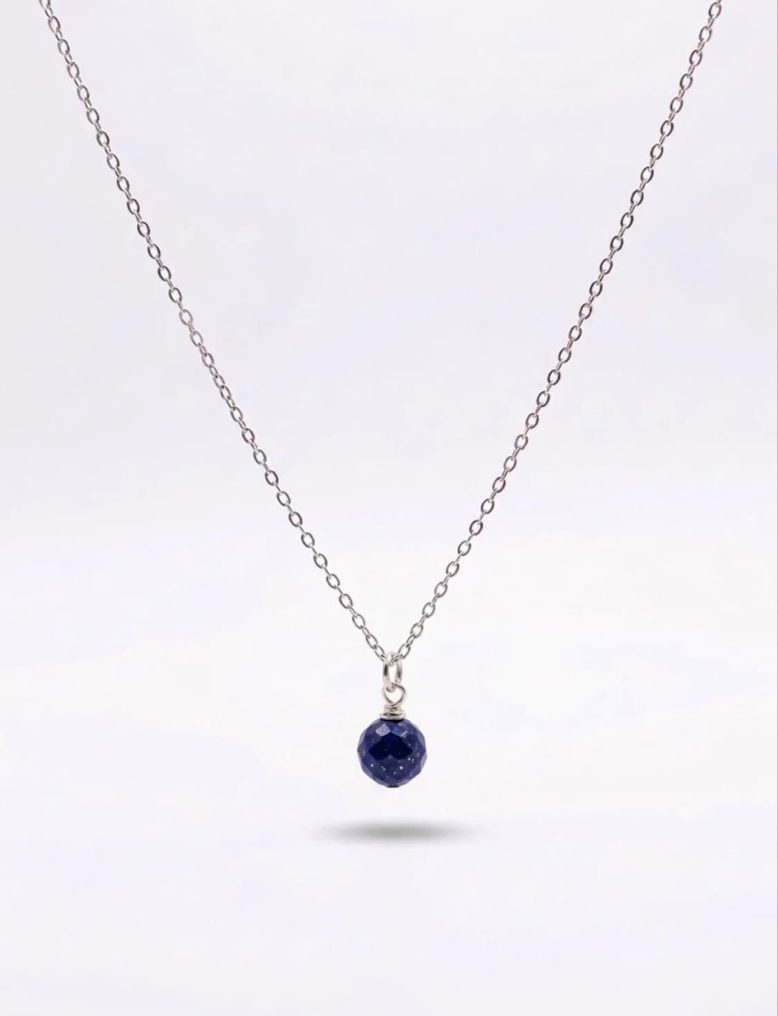 (맞춤) 천연석 커팅 라피스라줄리 원석 목걸이 상품이미지1