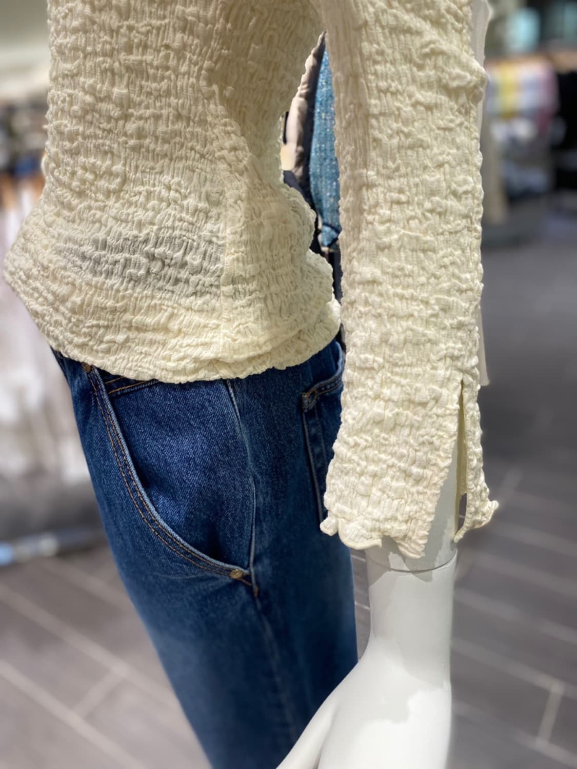 (새상품) O'2nd 넥트임 크링클 티셔츠 상품이미지5