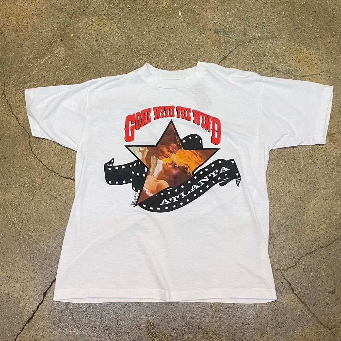 레어) 미국 빈티지 바람과 함께 사라지다 시네마 티 굿즈 반팔티 상품이미지3