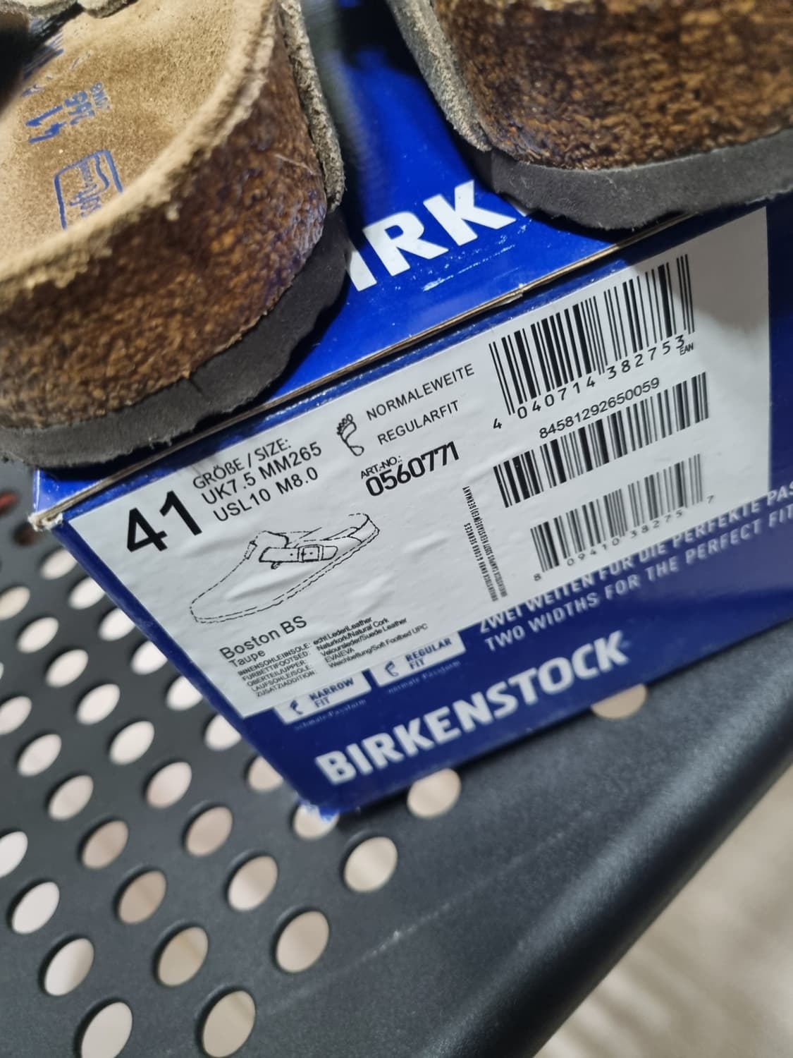 버켄스탁 보스턴 타우페 레귤러 41 상품이미지5