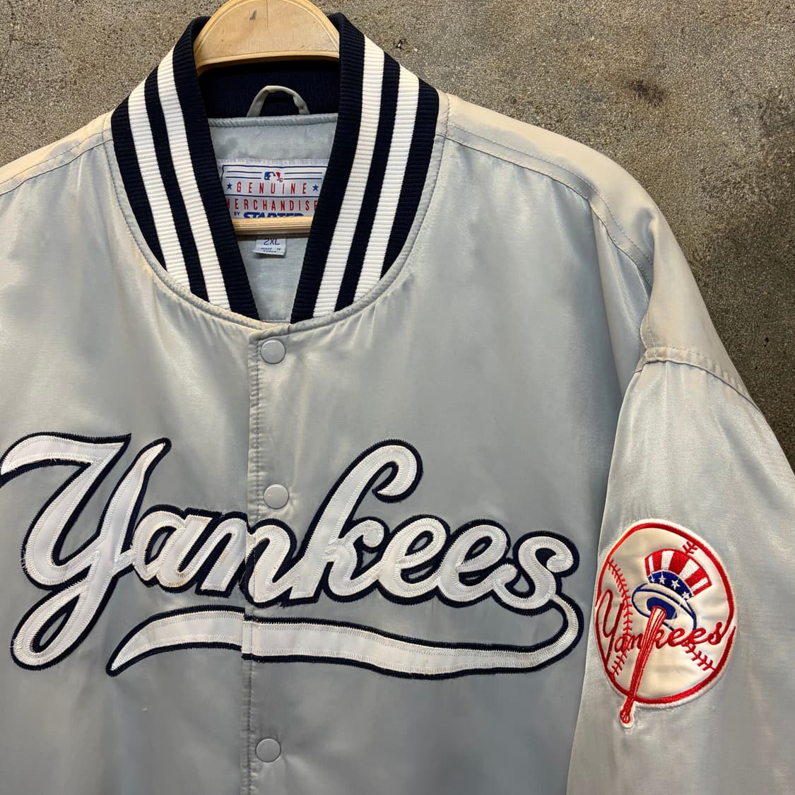 레어 90s Made in Korea 스타터 뉴욕양키스 패딩자켓 항공점퍼 상품이미지3