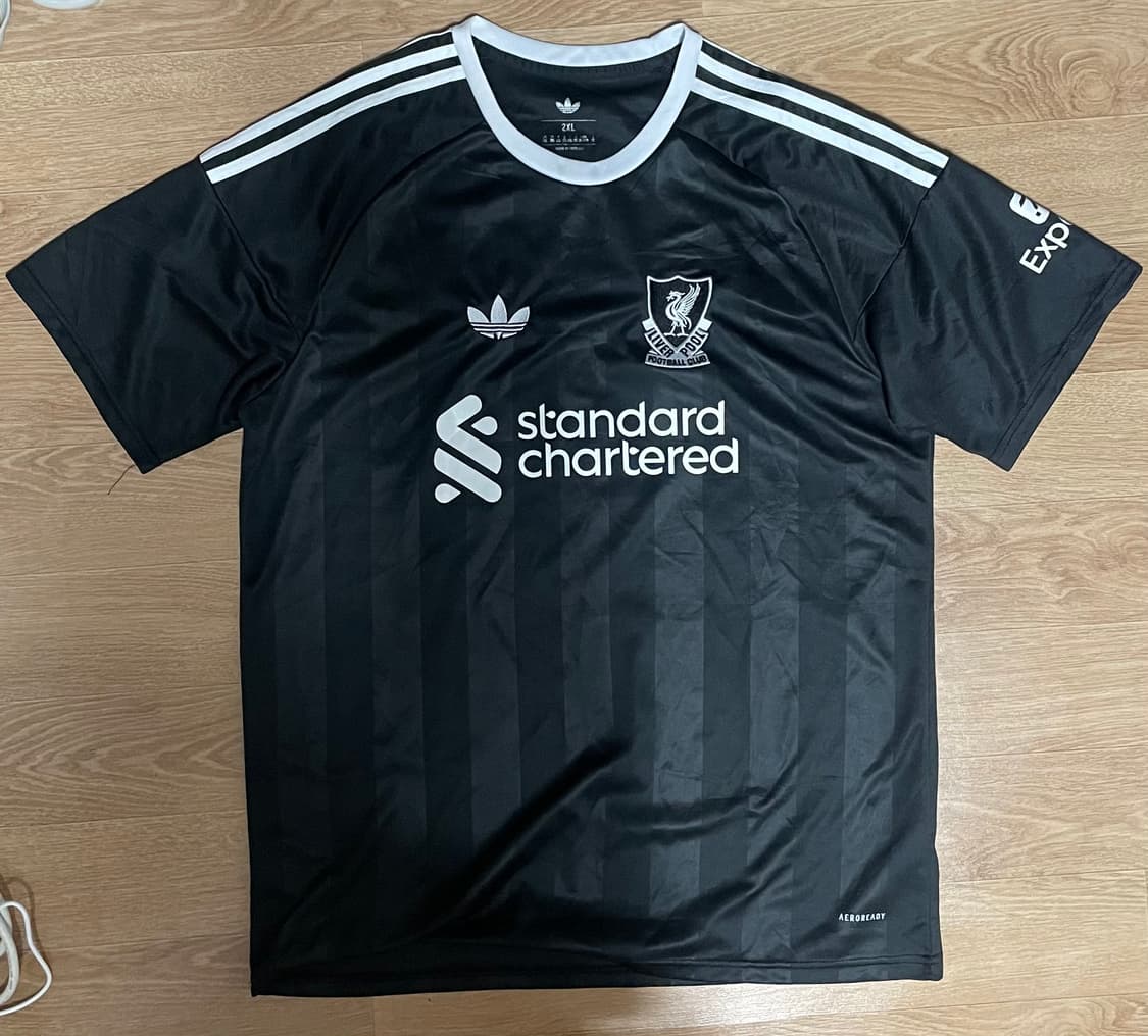 아디다스 리버풀 블랙 축구 유니폼 반팔 fc 반팔티 상품이미지1