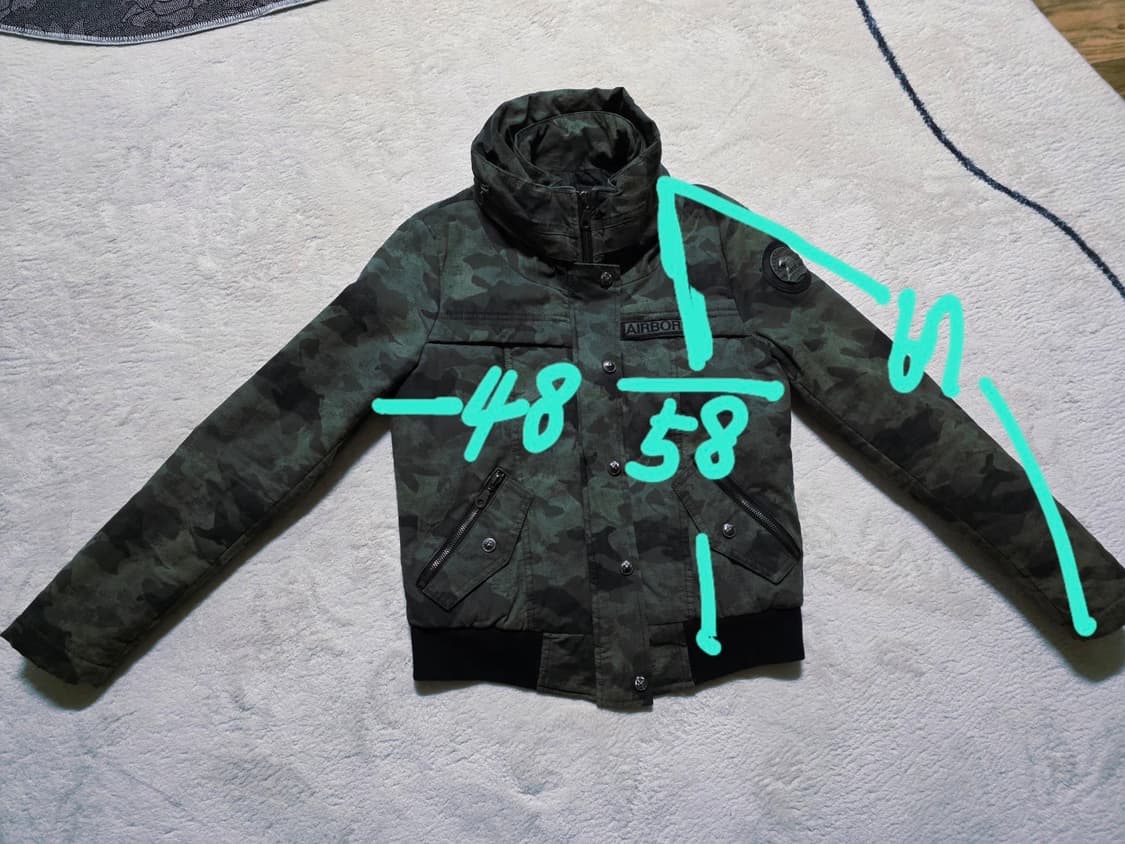 밀리터리 패딩집업 상품이미지2