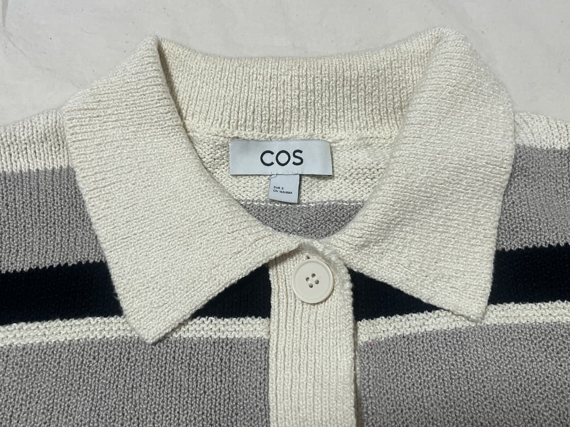 Cos 코스 스트라이프 코튼 가디건 상품이미지3