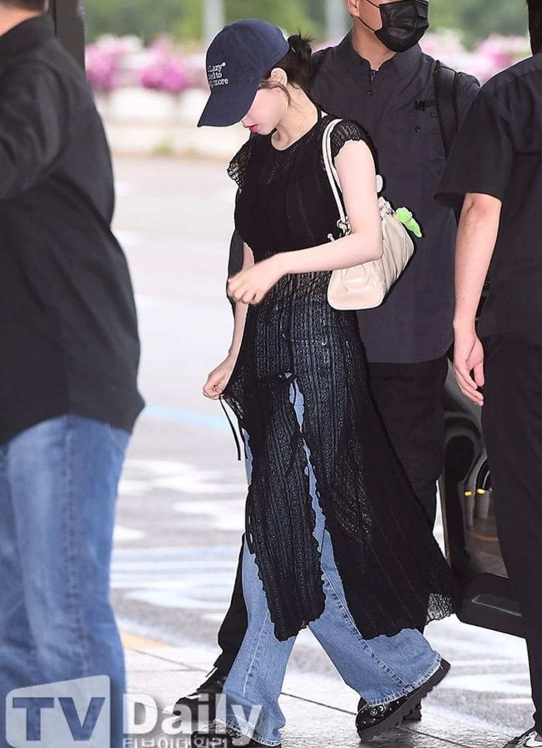 애즈이프캘리 리본 슬릿 맥시 원피스 상품이미지1