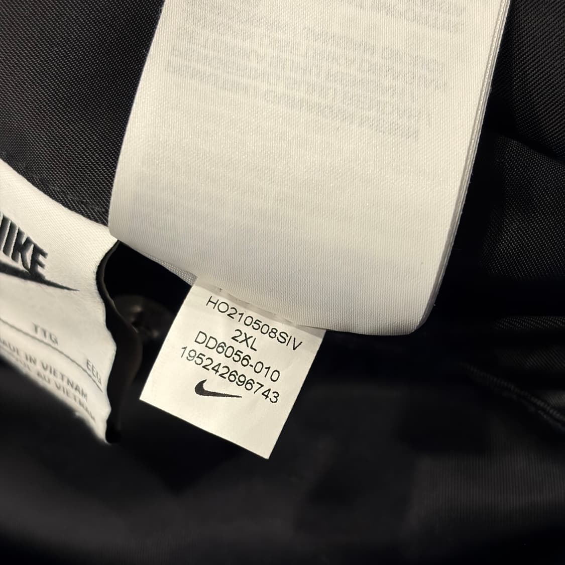 [2XL] 나이키 스우시 리버시블 봄버 자켓 블랙/화이트 C401 상품이미지8