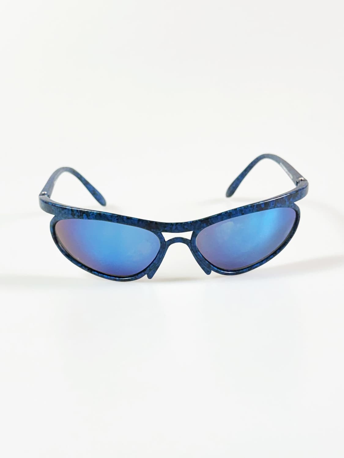 90s KANTLON 블루 마블 랩어라운드 빈티지 선글라스 상품이미지2
