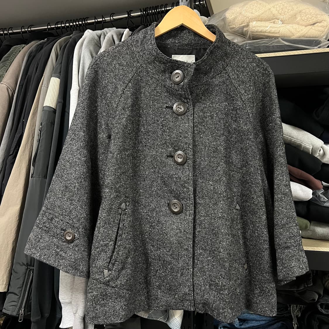 모리걸 갸루 케이프 코트 자켓 상품이미지5