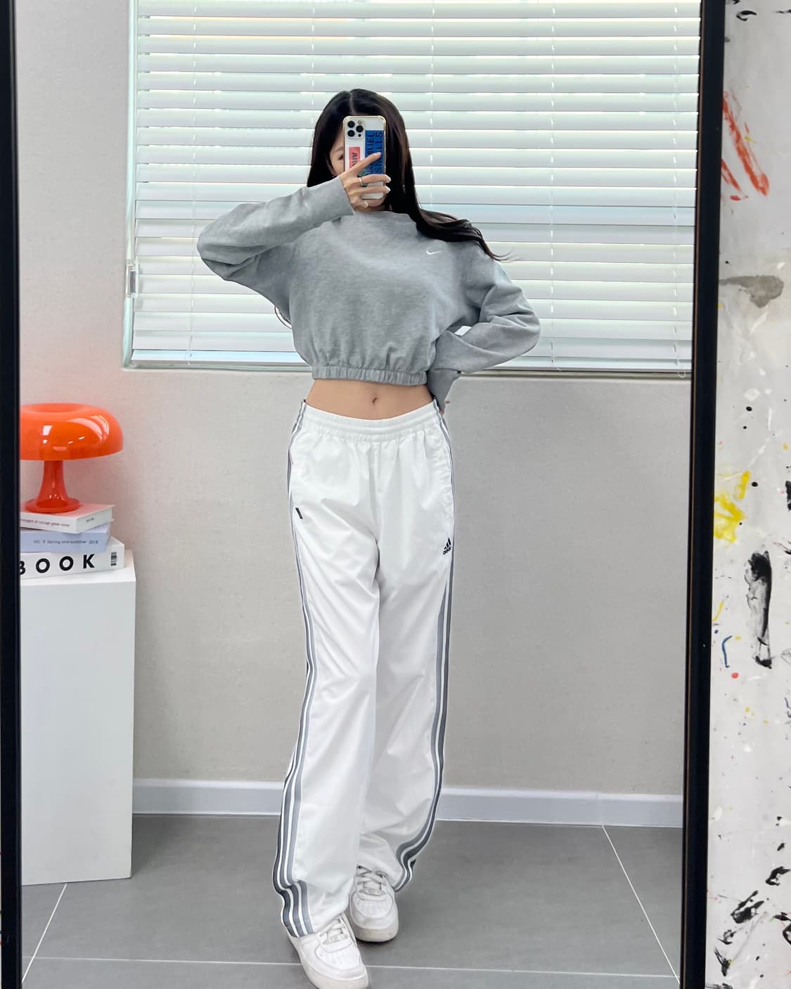 (WOMEN)나이키 크롭 맨투맨-M1741 상품이미지7