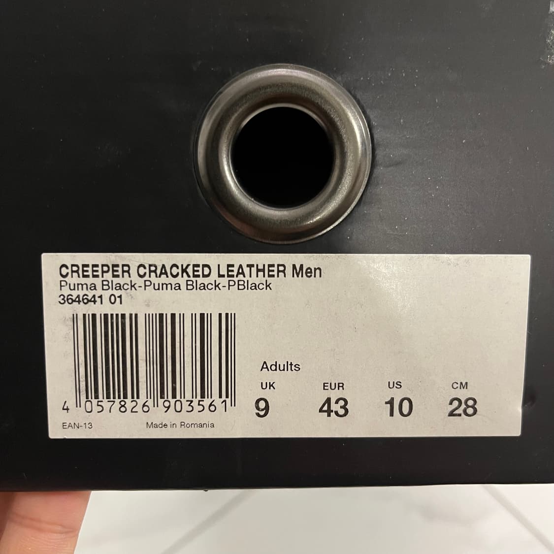 푸마 x 리한나 콜라보 블랙 레더 스니커즈 새상품 상품이미지4