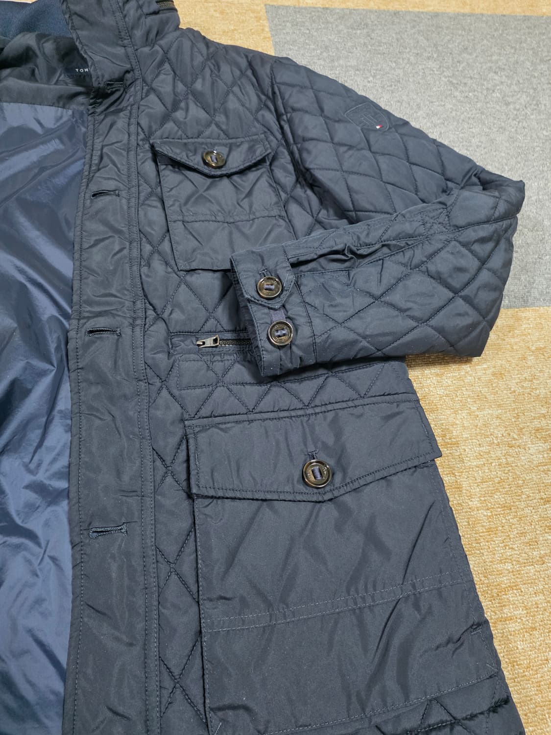 타미힐피거 남성 퀼팅 자켓 네이비 (95) 상품이미지9