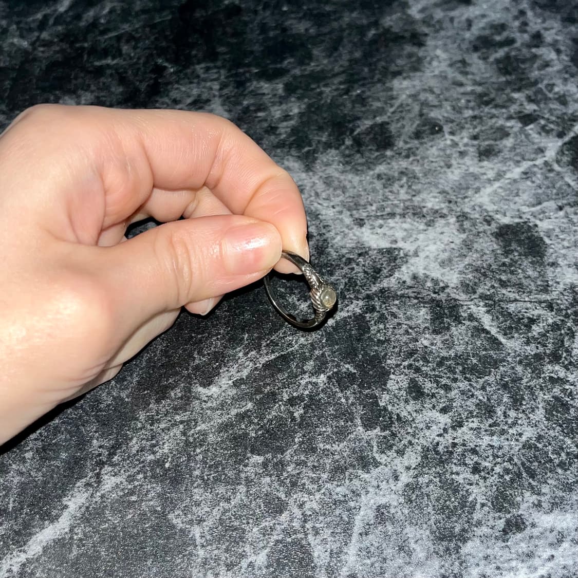 [925silver] 래브라도라이트 문양 실버 링 상품이미지5