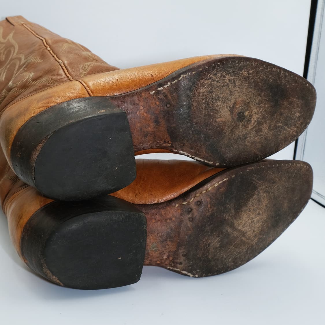 빈티지 J.Chisholm 웨스턴 레더 부츠 9D(270) BT27009 상품이미지9