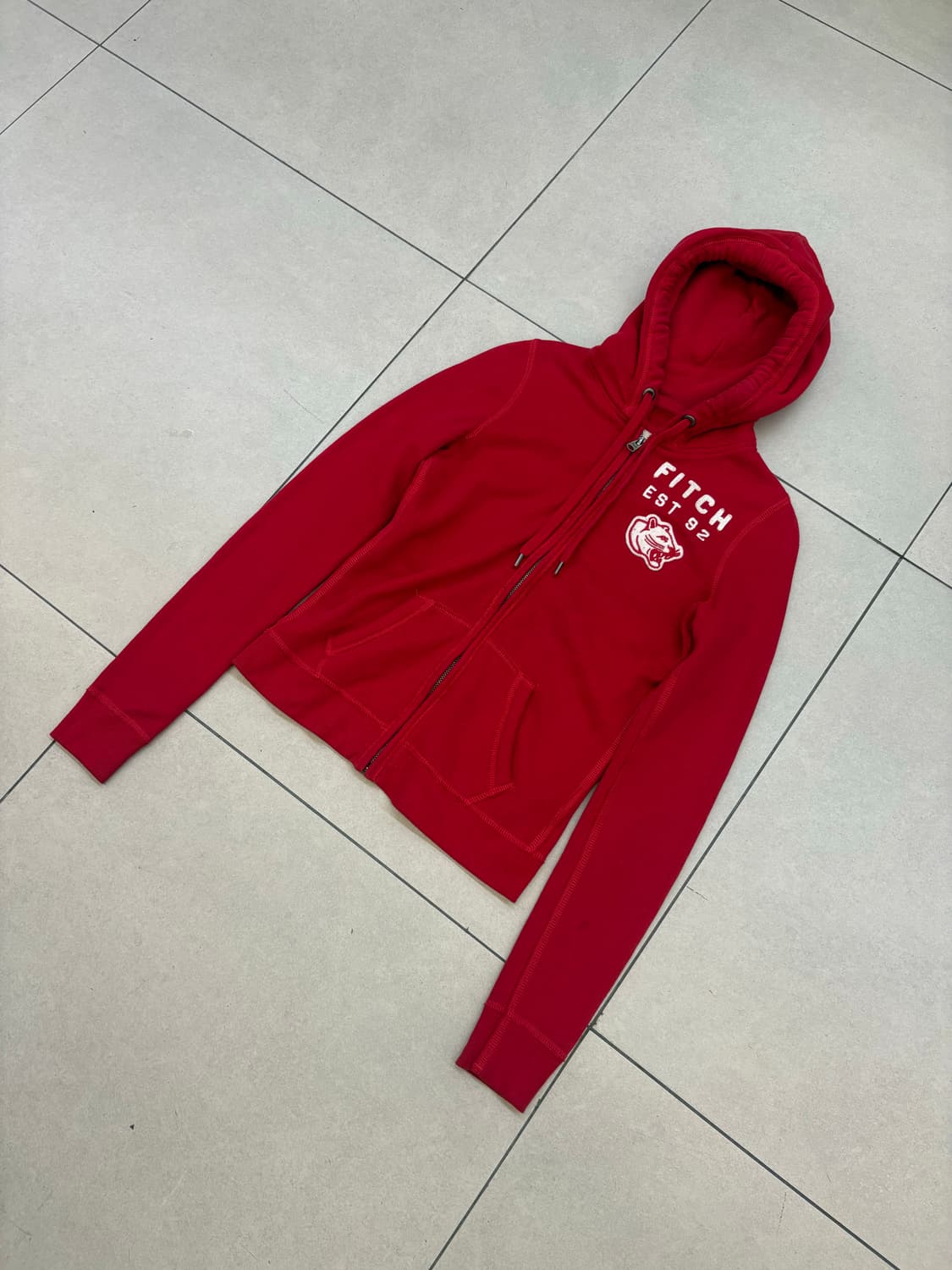 아베크롬비 피치 후드집업 레드 상품이미지2