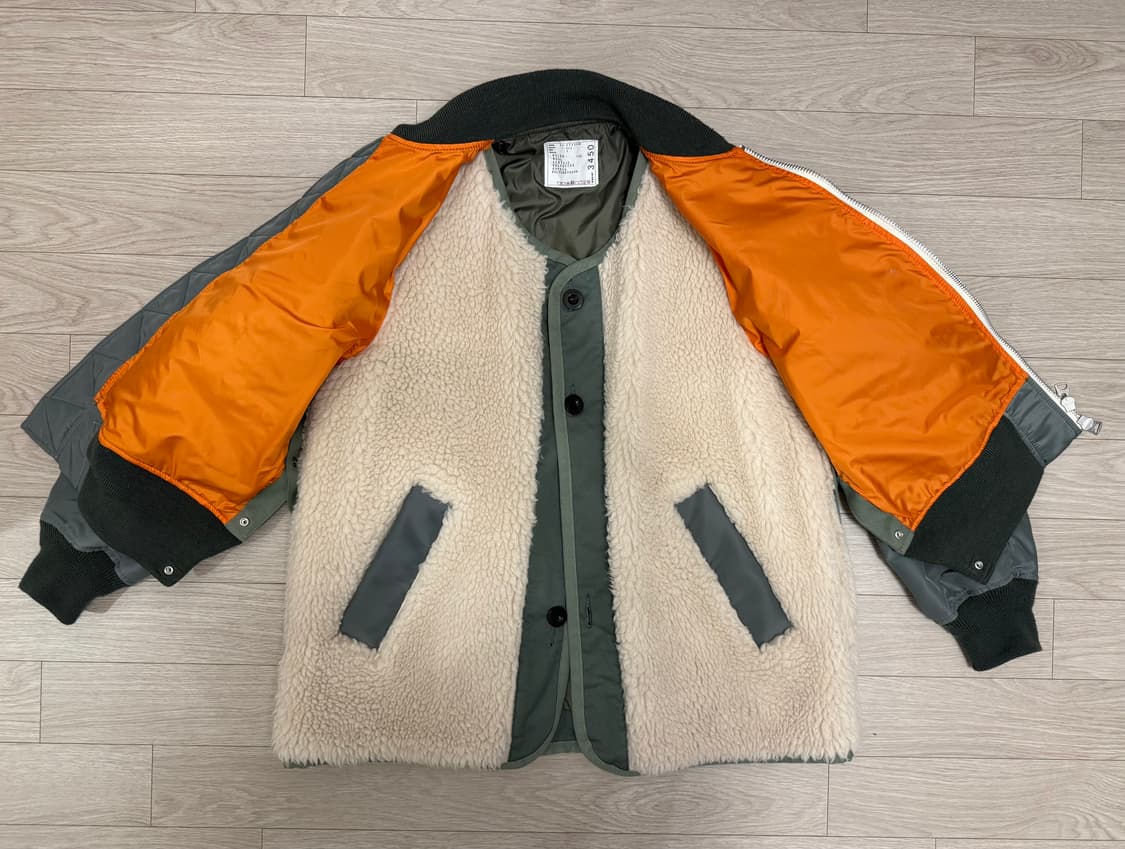 사카이 시어링 카키 봄버 자켓 (2) 상품이미지2