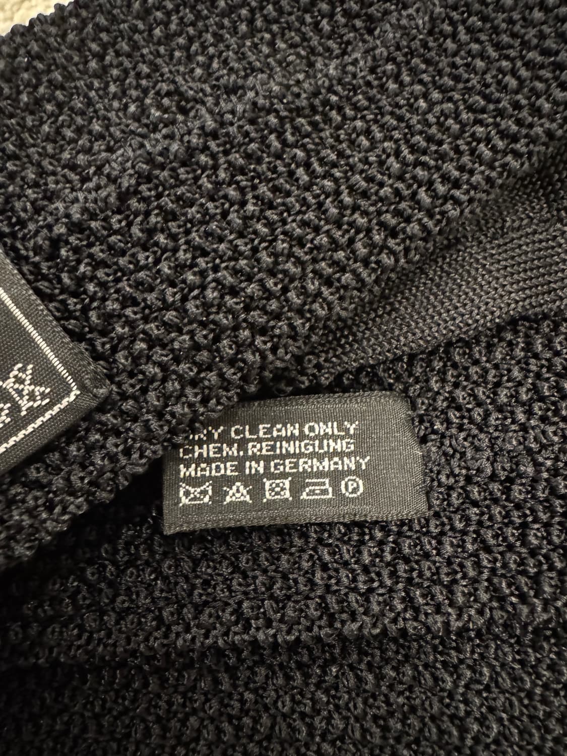 에스콧 실크 니트타이 Ascot Silk Knit Tie 블랙 상품이미지9