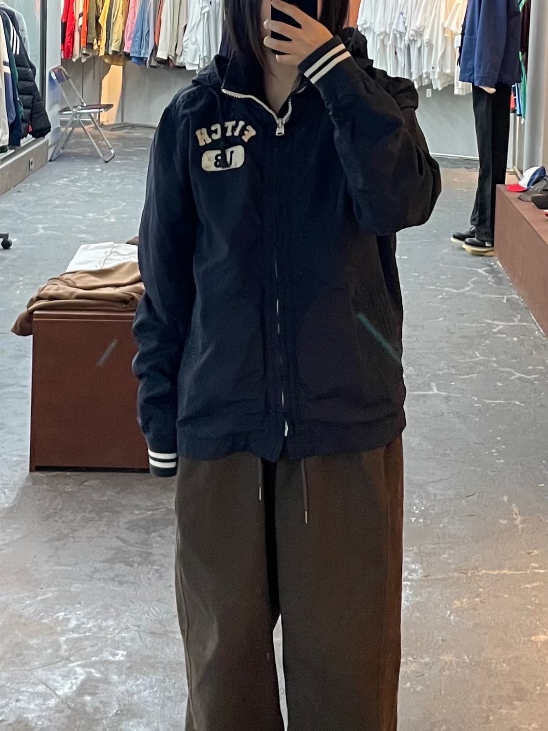 아베크롬비 네이비 블루종 후드 자켓 H1333 상품이미지1