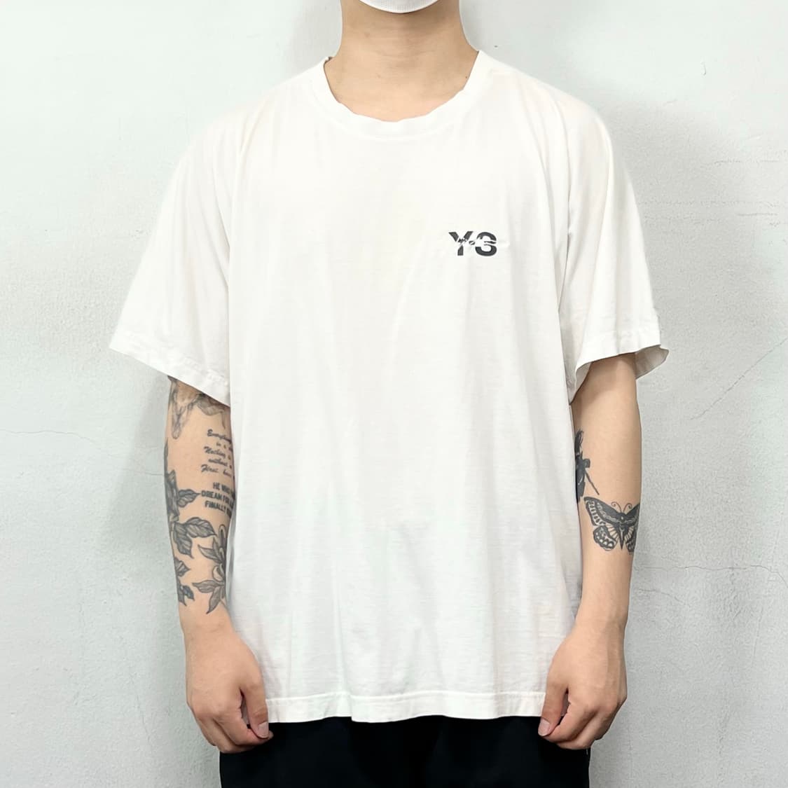 Y-3 로고 오버사이즈 반팔 화이트 상품이미지2