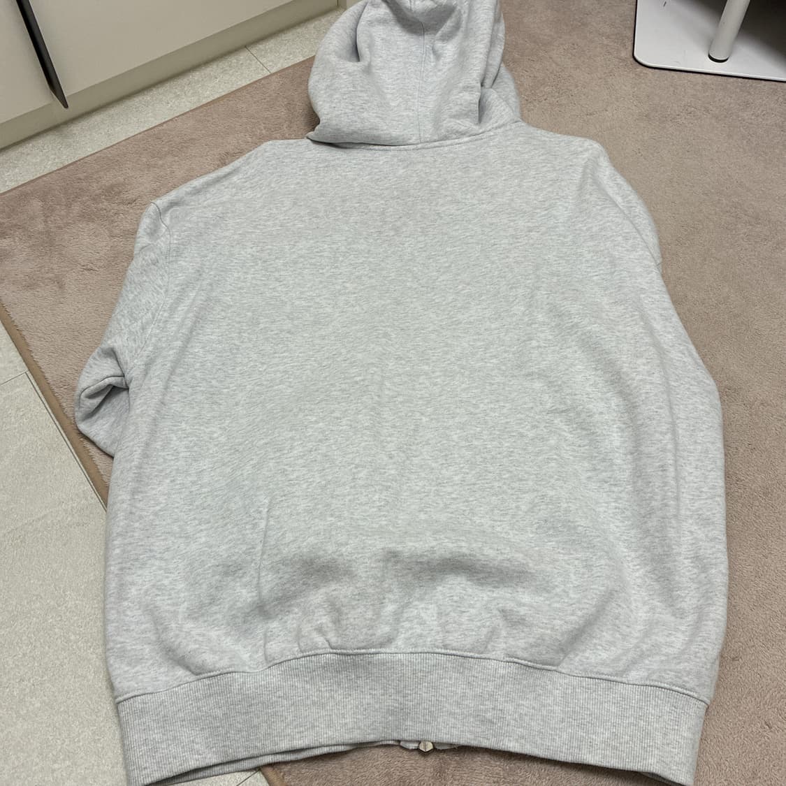 스컬프터 후드집업 화이트 멜란지 M 상품이미지2