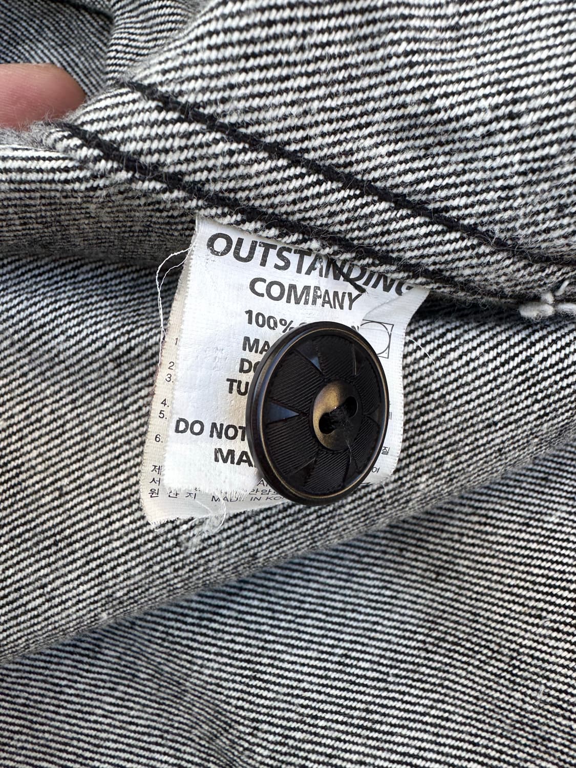 아웃 스탠딩 흑청데님 스포츠 자켓 상품이미지5