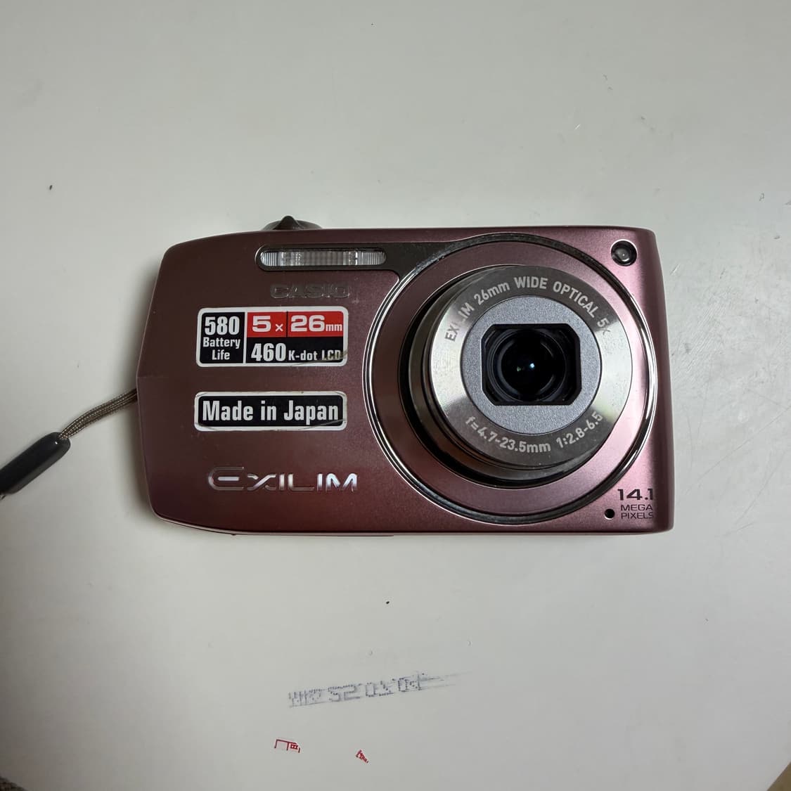 카시오 엑슬림 z2300 핑크색 카메라 상품이미지1