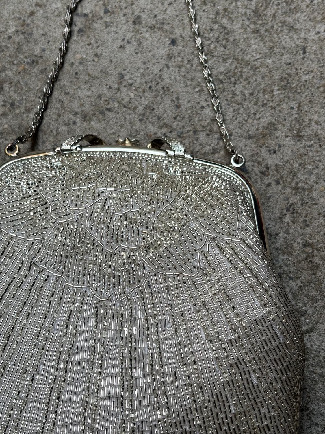 silver beaded mini bag 상품이미지2