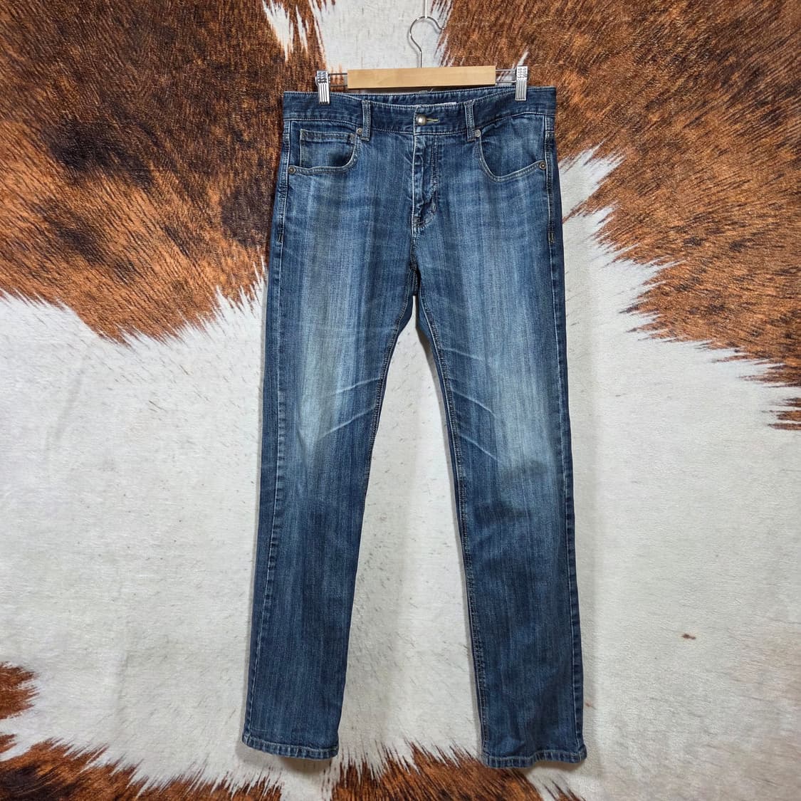 빈티지 뒷자수 중청 데님팬츠 상품이미지4