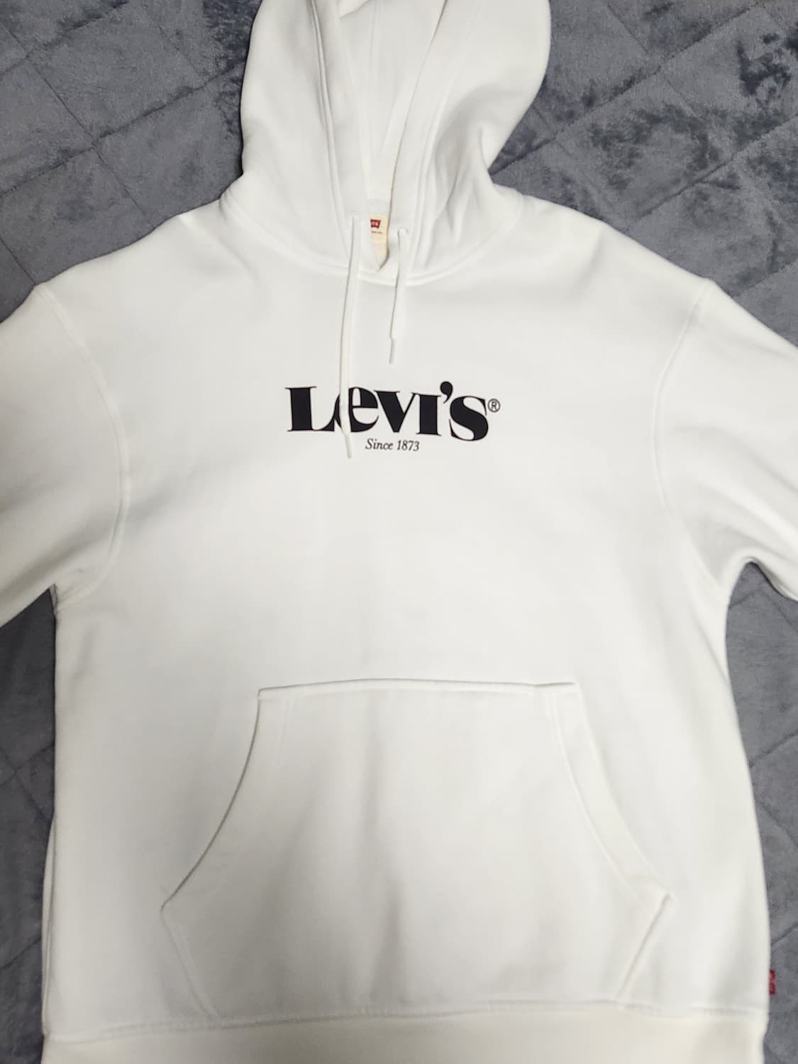 리바이스 릴렉스 그래픽 후디 화이트 상품이미지3