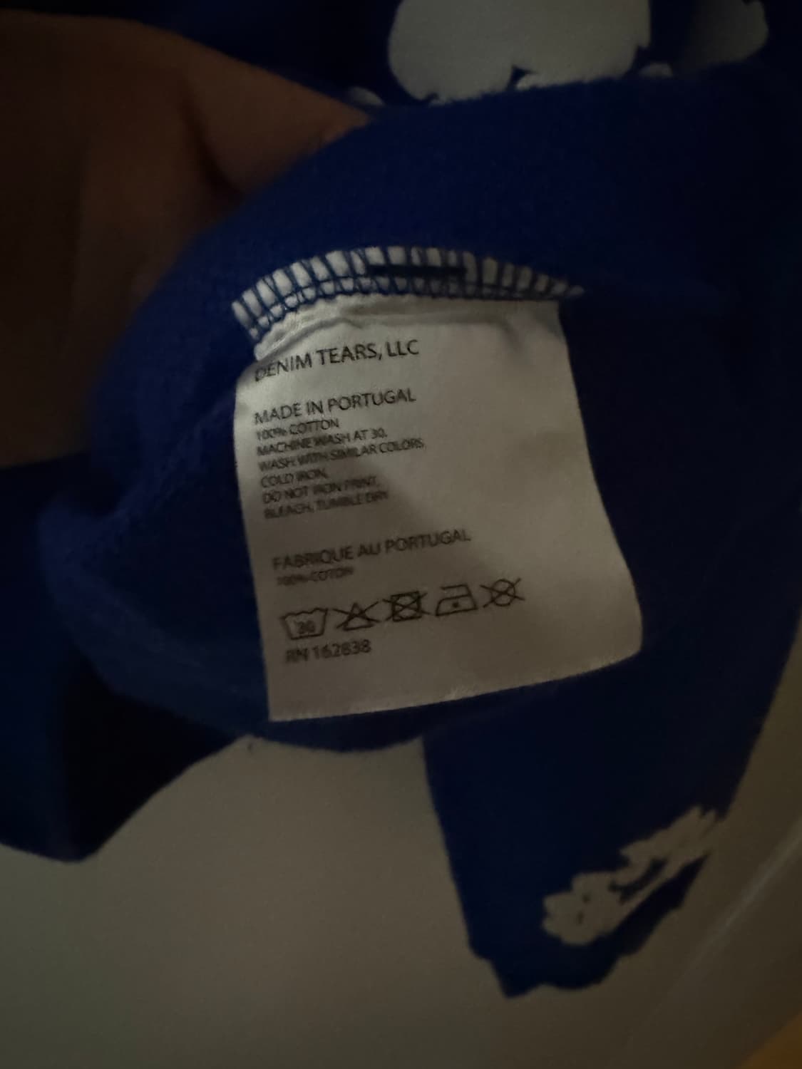 데님티어스 후드티 로얄블루 L 상품이미지5