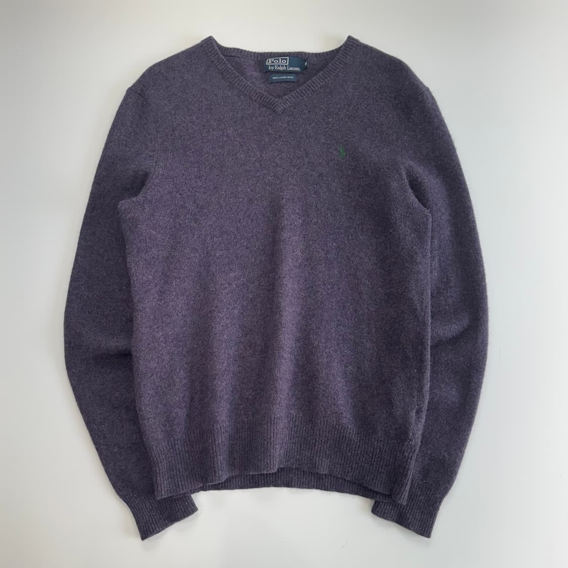 Polo 폴로 그린 포니 퍼플 브이넥 니트 상품이미지3