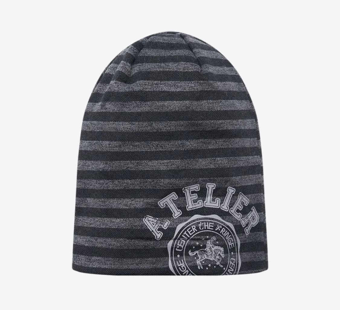 솜속 atelier contrast beanie charcoal 상품이미지3