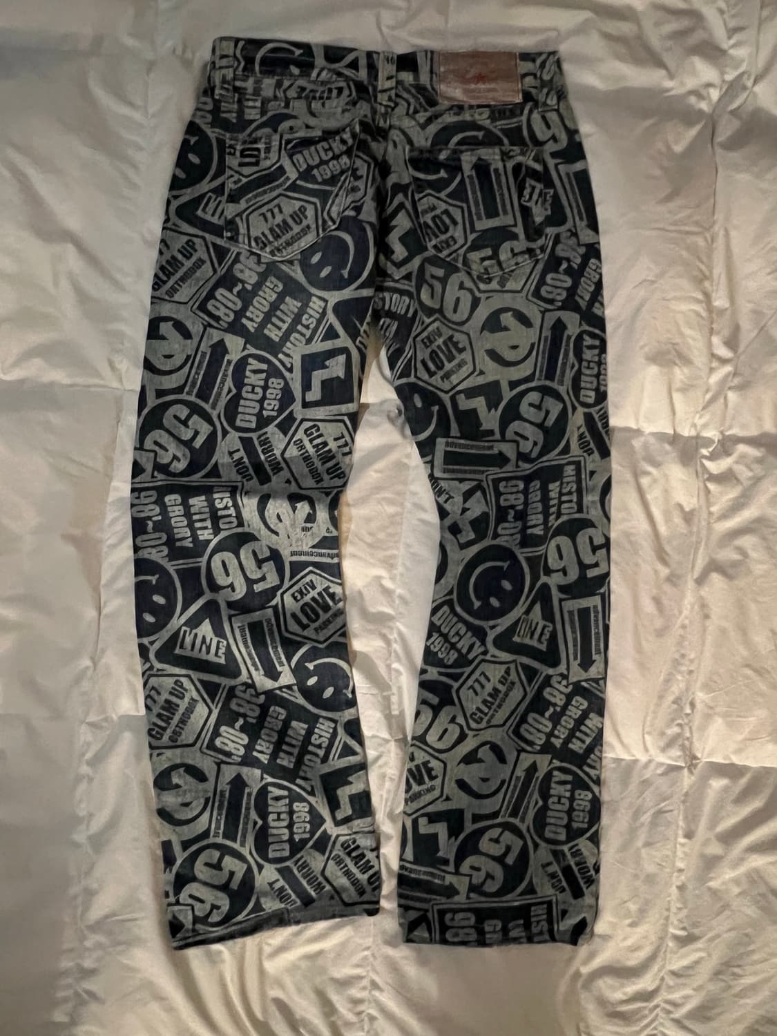 CO&LU 풀 프린팅 데님 팬츠 상품이미지4