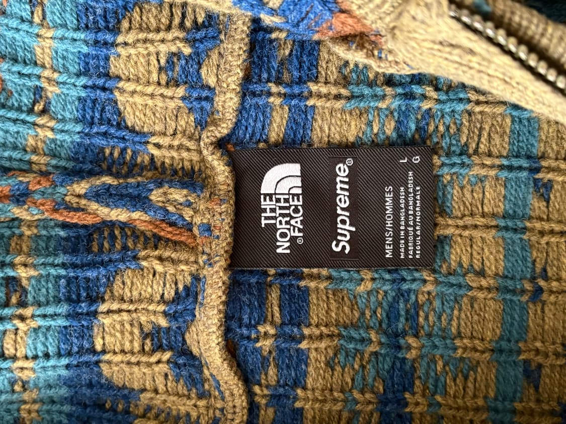 노스페이스 슈프림 콜라보 니트후드집업 상품이미지2
