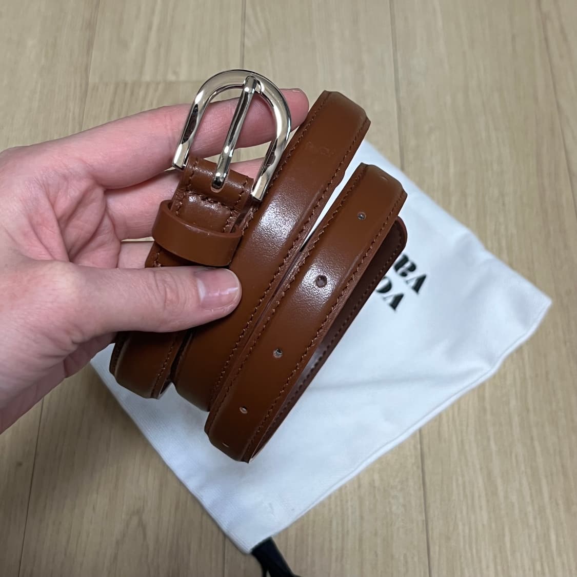 보카바카 가죽 브라운 벨트 상품이미지1